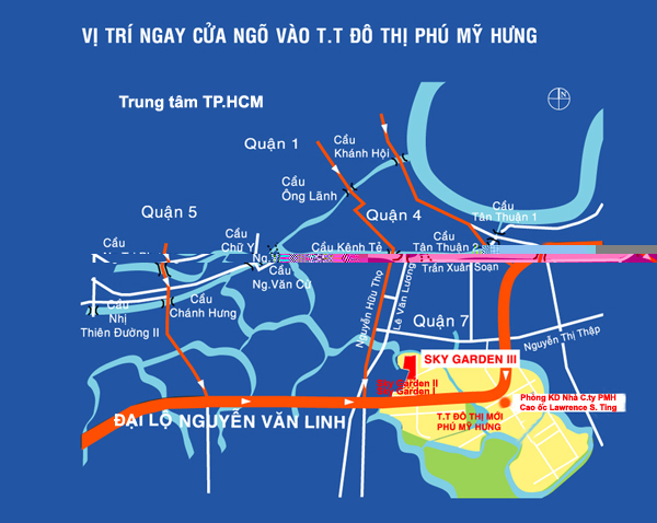 vi tri Sky Garden III - Dự án căn hộ Sky Garden 3 - Quận 7