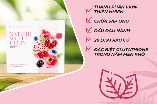 thanh phan - Viên uống trắng da Hanvely có tốt không, có an toàn không?